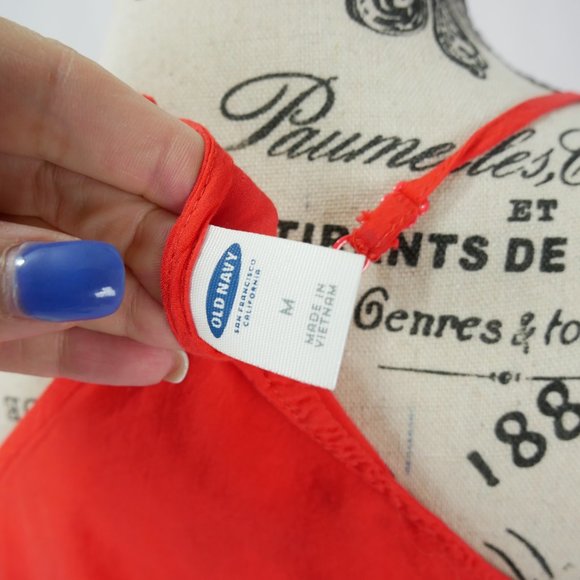 {Old Navy} Orange Tank Going Out Top - Picture 4 of 6